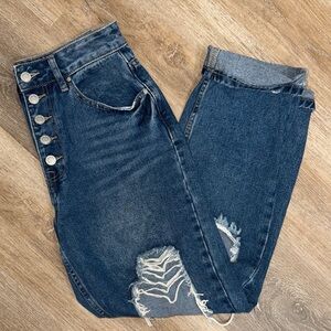 Angel Kiss High Rise Dark Blue Jeans